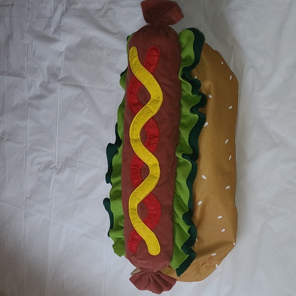 Frisco 🌭 Plush Hotdog Costume for Large Dog (Size XL, ~28"L x ~32"W) -Halloween - Picture 5 of 12
